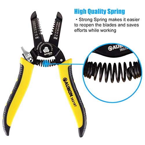 ZUZUAN 2-Pack 10-22 AWG Wire Stripper, Wire Cutter, Gauge Stripper, Wire Stripping Tool and Multifunctional Hand Tool，Professional Handle Design And Refined Craftsmanship - Thumbnail 6