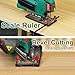 HYCHIKA Jig saw, 6.7A Jig Saw 800-3000SPM with 6 Variable Speeds, 4 Orbital Sets, Bevel Angle 45°, 6PCS Blades, Pure Copper Motor, Laser Guide, Wood Metal Plastic Cutting