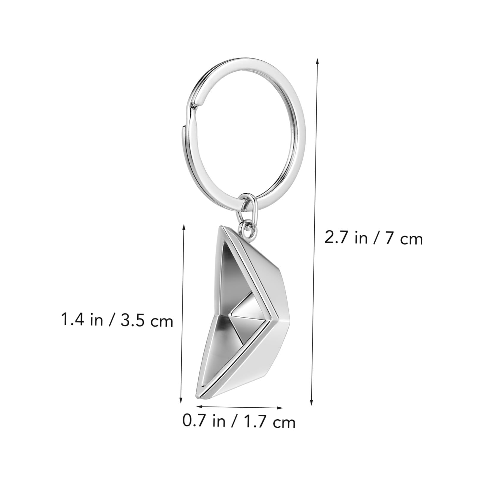 ifundom Portachiavi Portachiavi Decorativo e Regalo Unico per Uomini e Donne in Metallo a Forma di Barca di Carta Argento Set da 5 Pezzi per Zaini e Chiavi