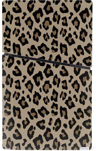 Skinit Decal Gaming Skin Compatible with PS5 Slim Digital Edition Bundle - Leopard Print Design