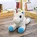 1pc 40-80cm Riesige riesige ausgestopfte Karikatur Kawaii Cartoon Regenbogen Einhorn Plüschtiere Kinder Geschenk Spielzeug Kinder Baby Geburtstagsgeschenk Blau 40cm