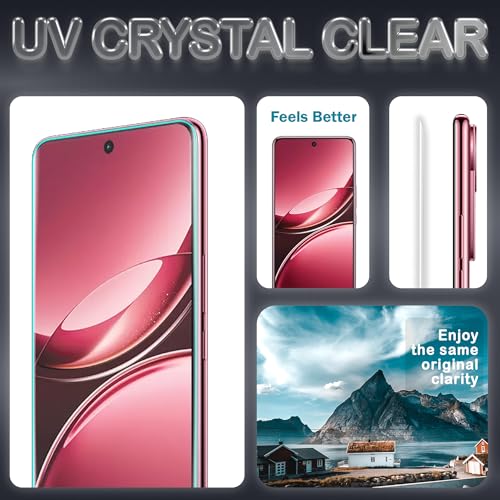 Image of FIRST MART Military Grade UV Tempered Glass For Vivo V50 and Vivo V50e 5G (6.77 Inch) With Edge To Edge Full Screen Coverage & Easy UV Installation Kit | Crystal Clear, Pack of 2