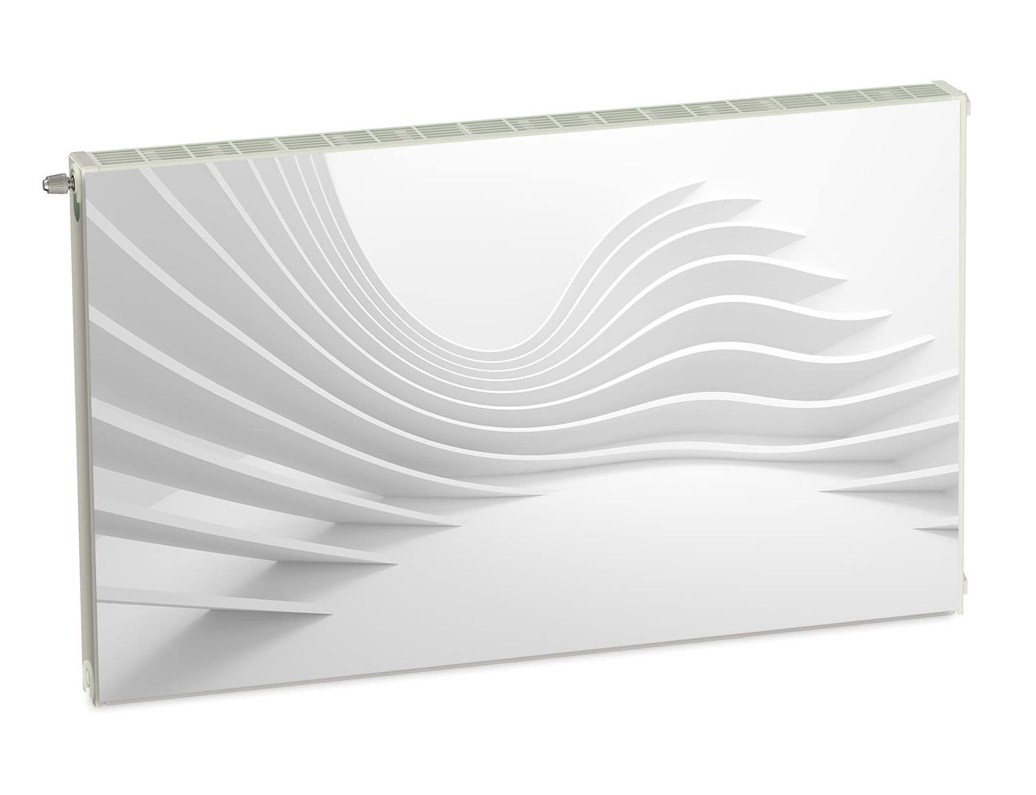 Magnet Heizkörperverkleidung Heizkörperabdeckung Grau Abstrakt 100x60 cm Heizung Abdeckung Verkleidung Magnetische Abdeckmatte Kühlschrank aus Einem Flexiblen Magneten Digitaler Aufdruck