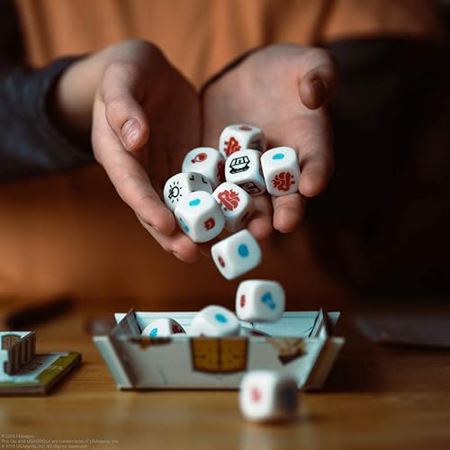 Miniatura 7 de Dungeon Academy | Juego de mesa Roll & Write Maze | Cada rollo crea laberintos únicos de mazmorras | Colecciona puntos de vida y maná, lucha contra