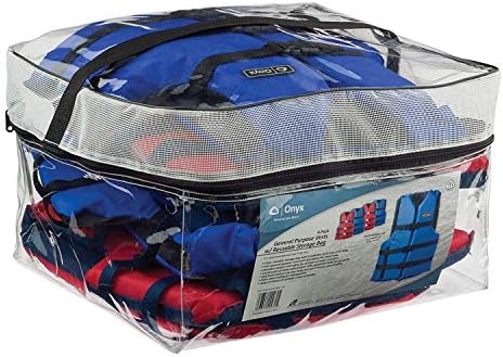 Absolute Outdoor Onyx General Purpose Life Vest, Adult Universal (4-Pack),Red - Blue,30-52-Inch Chest, Persons Over 90-Pounds, Universal (Pack of 8.)