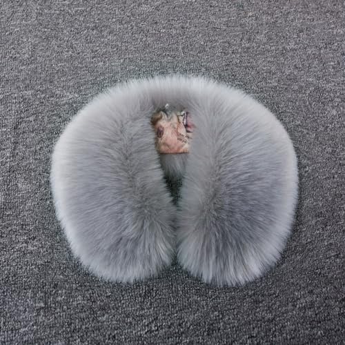 Detachable Winter Fluffy Faux Fur Collar Scarf Neck Warmer Thickened Windproof Neck Scarf Neck Wrap for Winter Coat2