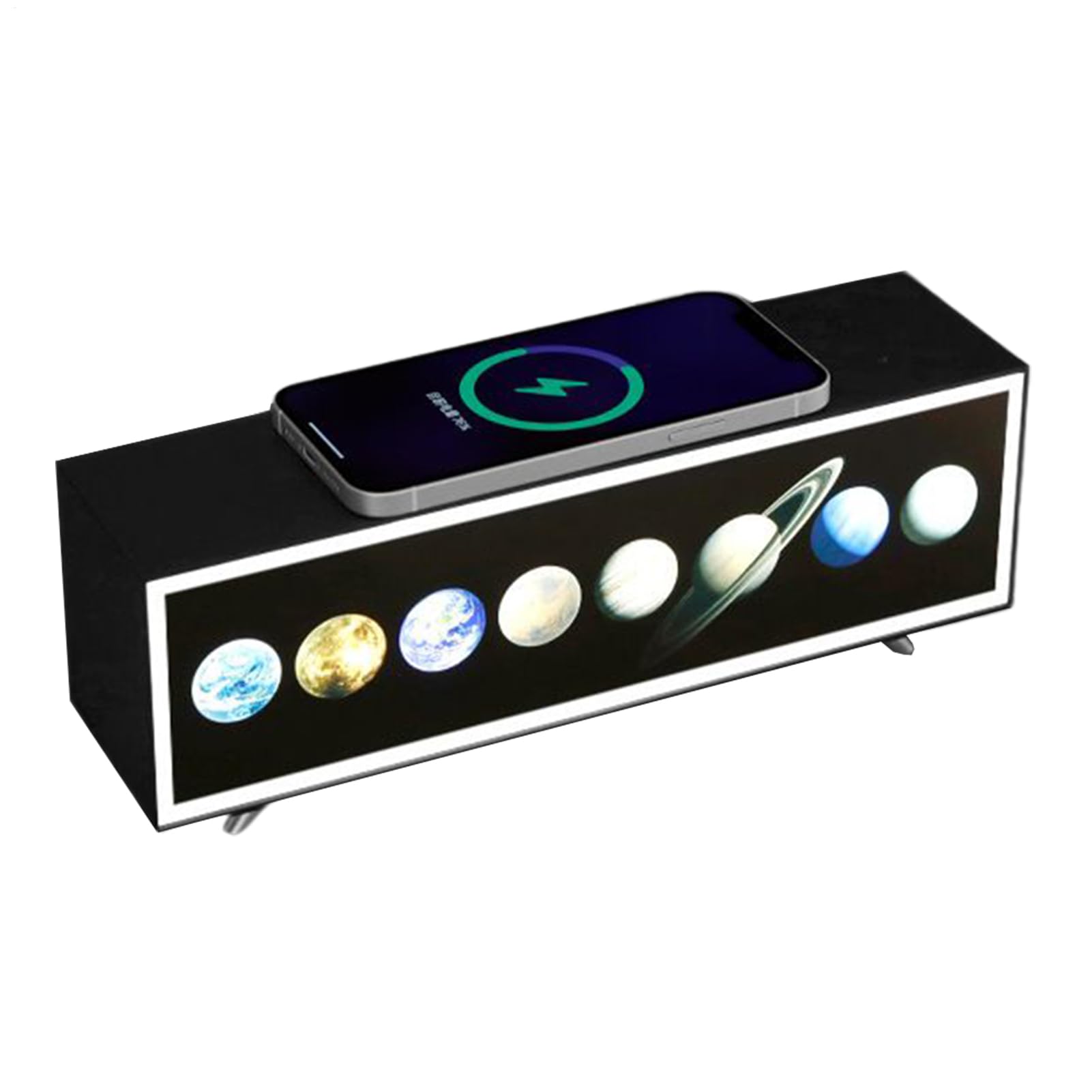 Dewireaey Lámpara De Escritorio LED Con Carga Inalámbrica - Luz LED Para Mesita De Noche - Cargador Inalámbrico Regulable 15W Luz Nocturna Para Oficina Dormitorio Estudio Sala Biblioteca Hogar