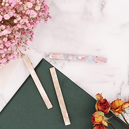 Cobahom 6 Pcs Duckbill Hair Clips, Acrylic Resin Hair Clip Metal Duck Teeth Hair Pins Chic Tortoise Shell Hair Barrettes For Thick Hair thumb #4