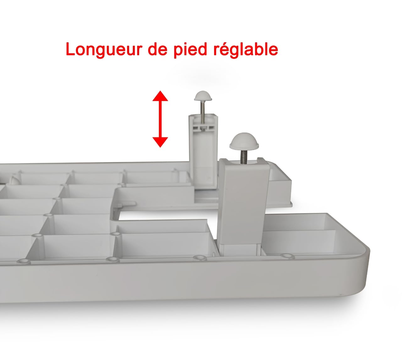 StitchTech Table d'extension pour machines à coudre Singer 44S, 4411, 4423, 4432, 4452, 5511, 5523, 5532, 6335 - Gris