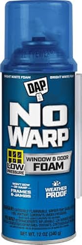 DAP 04000 Touch 'n Foam Warp Sellador de ventanas y puertas, 12 onzas, blanco, 12 onzas