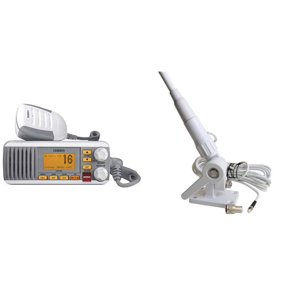 Buy Uniden UM385 25 Watt Fixed Marine VHF Radio, Waterproof IPX4 with