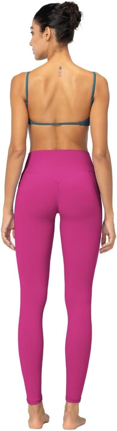 Sunzfly Invisible Butt Scrunch Workout Leggings with Pockets for Women, No Front Seam Gym Yoga Pants with Tummy Control