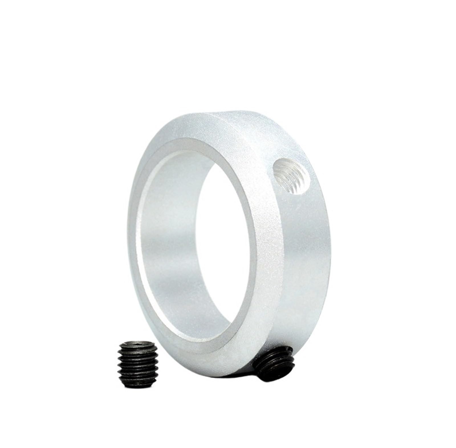 Bague de retenue de Collier d'arbre Type de vis d'arrêt Bague de retenue localisateur de retenue d'arbre en Alliage d'aluminium avec vis de diamètre 3 4 5 6 8 10(NITCN-8-14-8 10pcs)