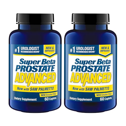 SUPER BETA PROSTATE Advanced with Saw Palmetto - Prostate Health Supplements for Men Bladder & Urinary Support with Beta-sitosterol Reishi Saw Palmetto Vitamin D Zinc Oxide Selenium - 120 Count