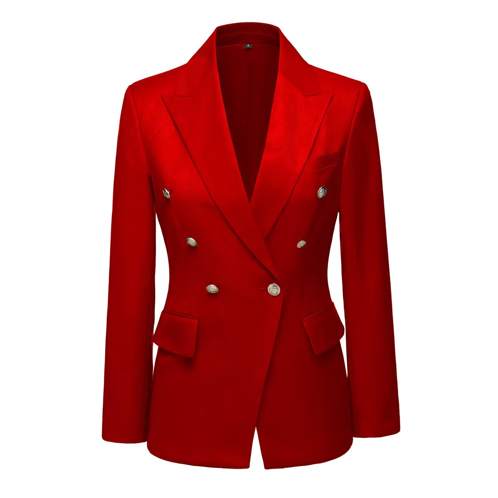 Suit Jackets for Women Double Breasted Blazers for Women Business Casual Womens Blazer Suit Jacket