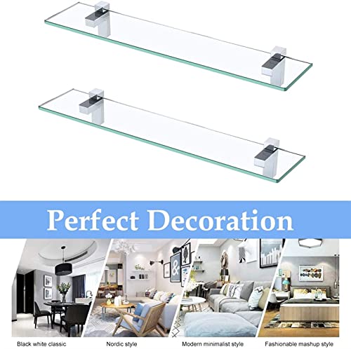 Clip de verre réglable pour partition fixe et support stable 4 pack