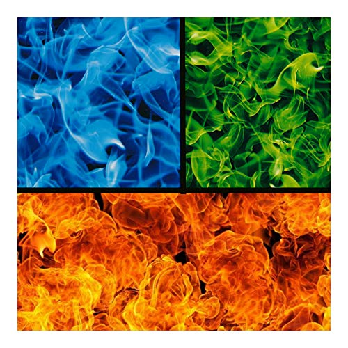 Hydrographic Film - Water Transfer Printing - Hydro Dipping -Extreme Flames Hydro 3 pack