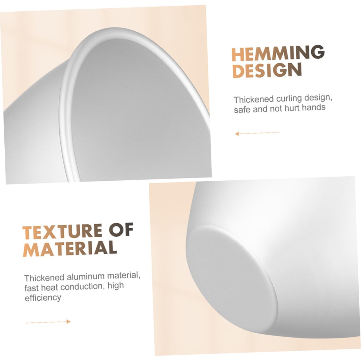 Garneck 4pcs Non-stick Doll Cake Baking Molds Aluminum Cake Pans for Cheesecakes and Home Bakeware Beautiful Design