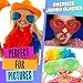 Liberty Imports 12 Pack Jumbo Sunglasses Novelty Plastic Photo Booth Glasses, Fun Disco Shutter Shades for Costumes Cosplay Props Party Supplies