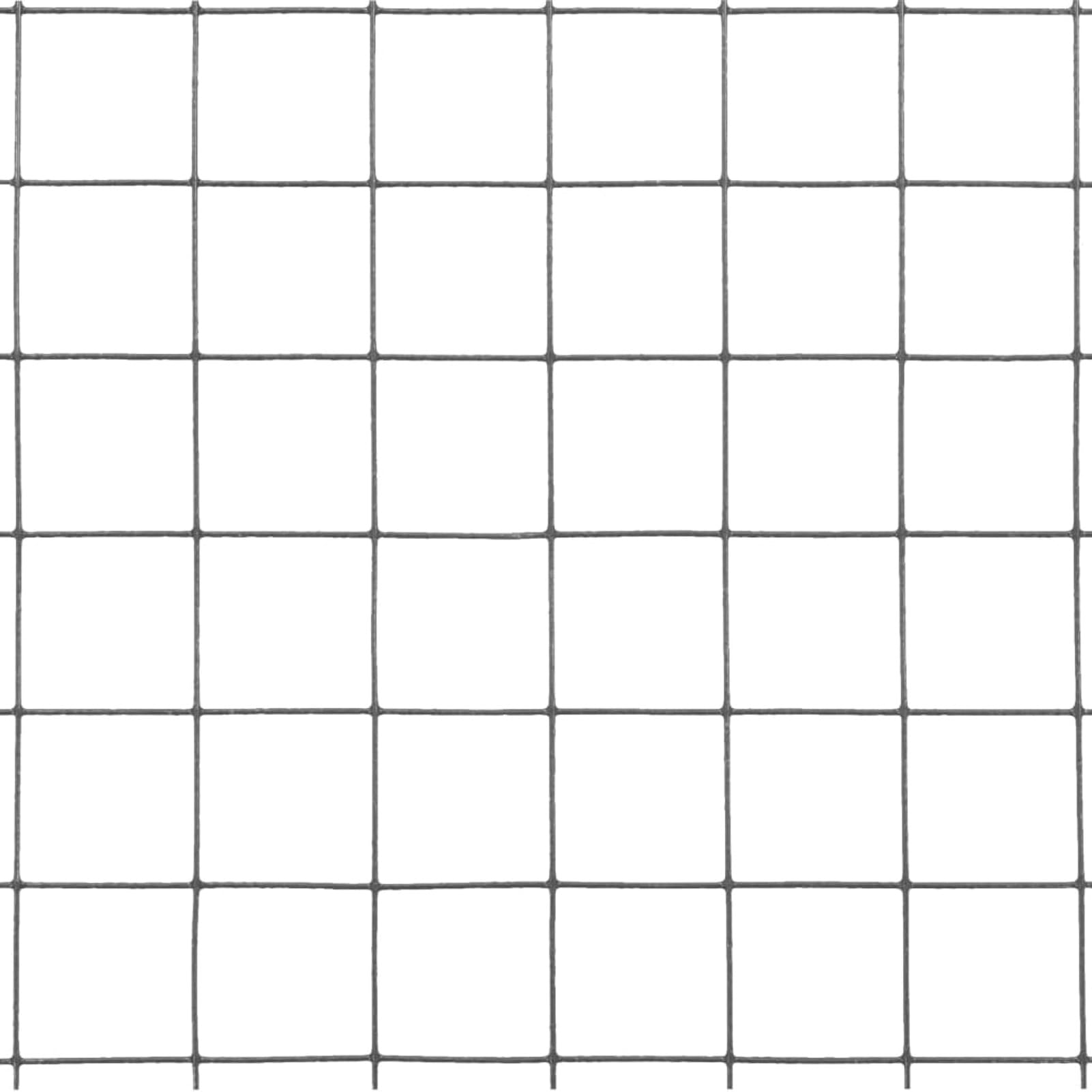 Recinzione in Rete per Pollaio in Acciaio e PVC 25x0,5 m Grigia,Recinzione in Rete per Pollaio,Recinzioni per Pollaio,Rete per Pollame-143655