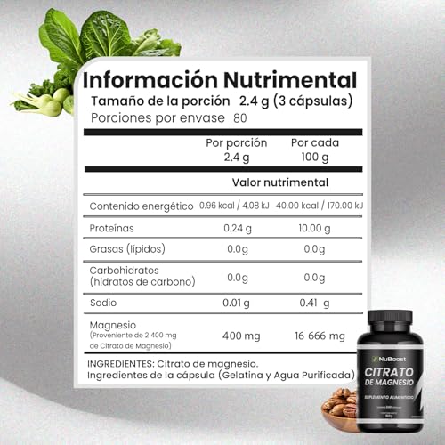 Vitamínicos, pastillas de magnesio Marca NUBOOST (3)