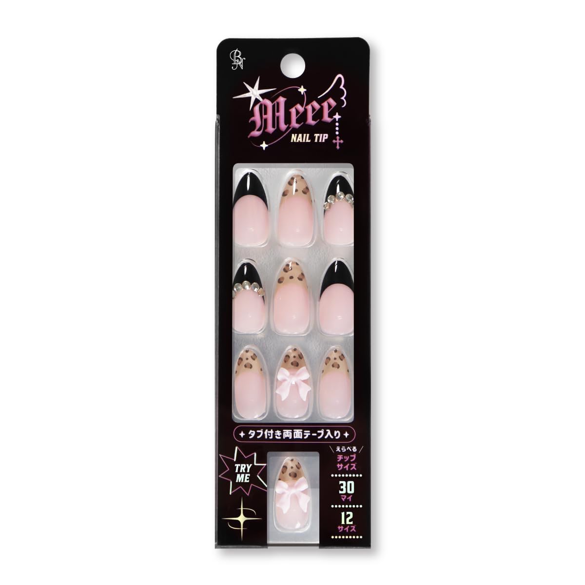 Amazon | Meee(ミー) NAIL TIP ネイルチップ GAN-01 (30枚 / 12サイズ