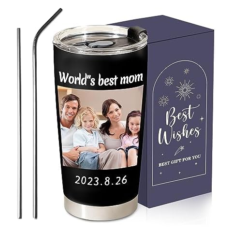 Personalised Travel Mug with Custom Pictures Cover