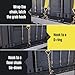 Two 4-in. X 30-Ft. Heavy-Duty Winch Straps with Chain End and Grab Hook, 16,200 Lbs. Break Strength | Chain TieDowns by DC Cargo Mall