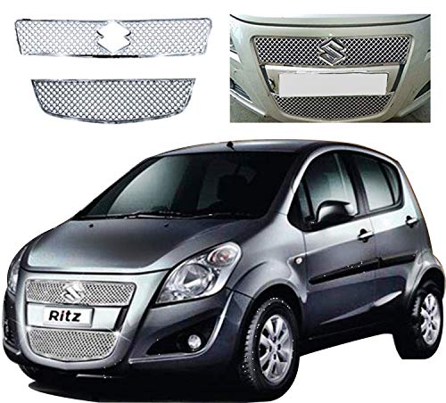 Image of CAR SAAZ Bentley Type Front Chrome Grill Compatible with Ritz Type -2(2012-2017)