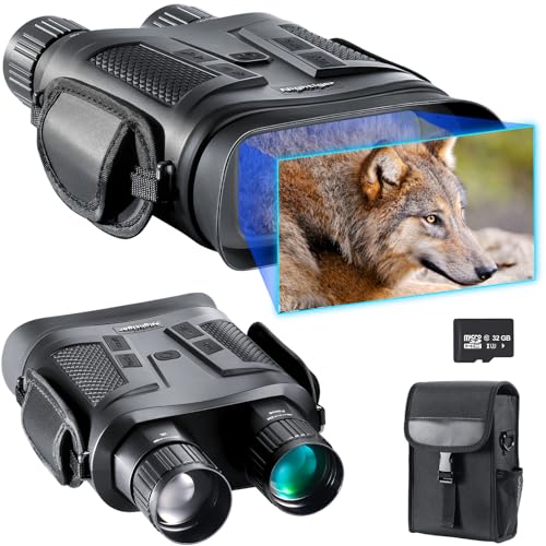 Image of Nightiger 4K Night Vision Binoculars for Adults, Day & Night Vision Infrared Goggles, 7000mAh Rechargeable, 2624ft Long Range, 5X 42MM Zoom for Hunting Camping Hiking