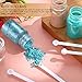 1/32 Teaspoon Micro Scoops 150 Milligram Mini Measuring Spoons Tiny Little Plastic Scoop for Measuring Cosmetics, Medicines, Powders, Glitter and Seasoning (White,32 Pieces)