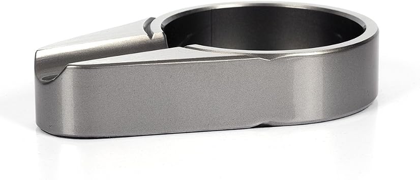 New Aluminium Alloy Metal Cigar Ashtray for 1 Cigar (Grey)
