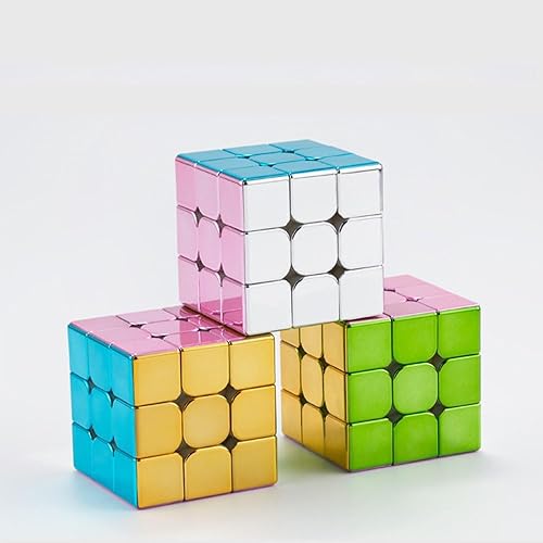 Miniatura 4 de Cyclone - Cubo de velocidad de 3 x 3 para niños, espejo reflectante magnético sin calcomanías, cubo mágico de 3 x 3 x 3 pulgadas, rompecabezas