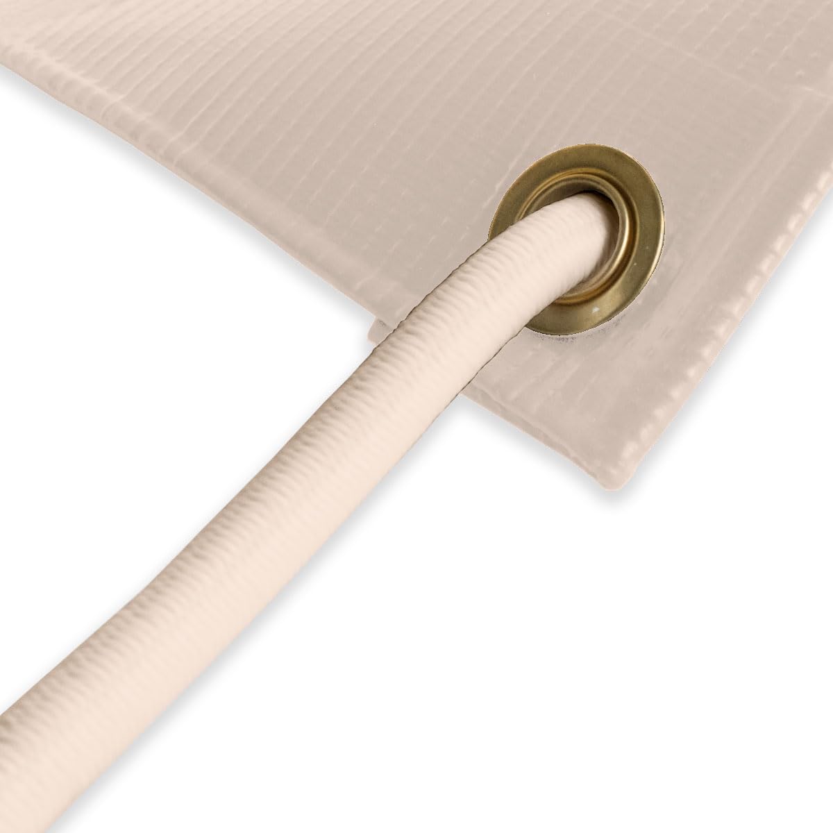 Corda elastica Avorio 20 m - Qualità PRO TECPLAST 9SW - Cavo per teloni con diametro 9 mm