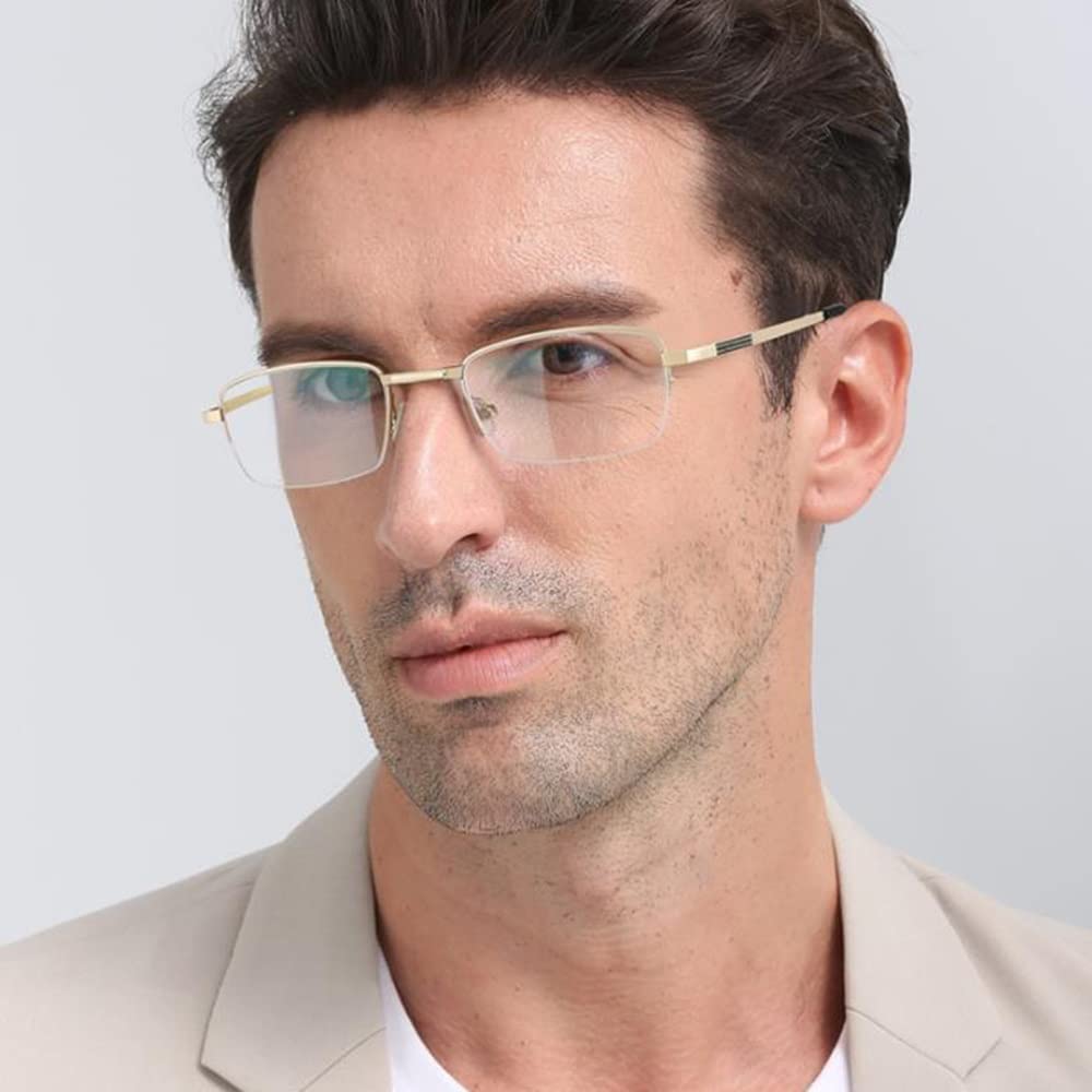 XUAN Gafas De Lectura Hombres Gafas Plegables Gafas De Lectura Multifocales Progresivas Gafas De Ordenador Anti Luz Azul Anti Reflejante (Size : 3.0 x)
