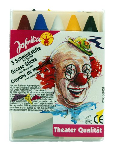 Jofrika Schminkstifte mit Spitzer, 5er