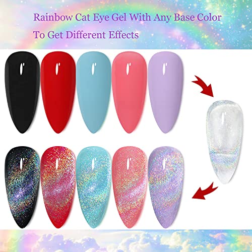 Vishine Esmalte de Uñas Gel Cat Eye 16ml Plateado miniatura 2