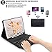 HOTLIFE Keyboard Case 9.7 for 2018 (6th Gen), 2017 (5th Gen), Air 2/Air, Ultra-Thin Slim Detachable Protective Cover Keyboard Case with Pencil Holder