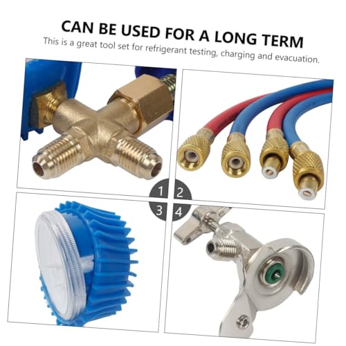 Kit de Manómetro para Aire Acondicionado Automotriz Healifty miniatura 3