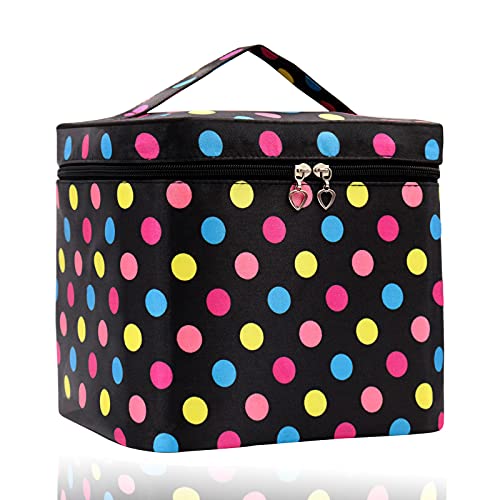 Yuknees Cosmetic Storage Toiletry Bag, Large Capacity Makeup Bags Waterproof Multifunction Cosmetic Bag Make Up Organizer Storage Gift for Girls Women