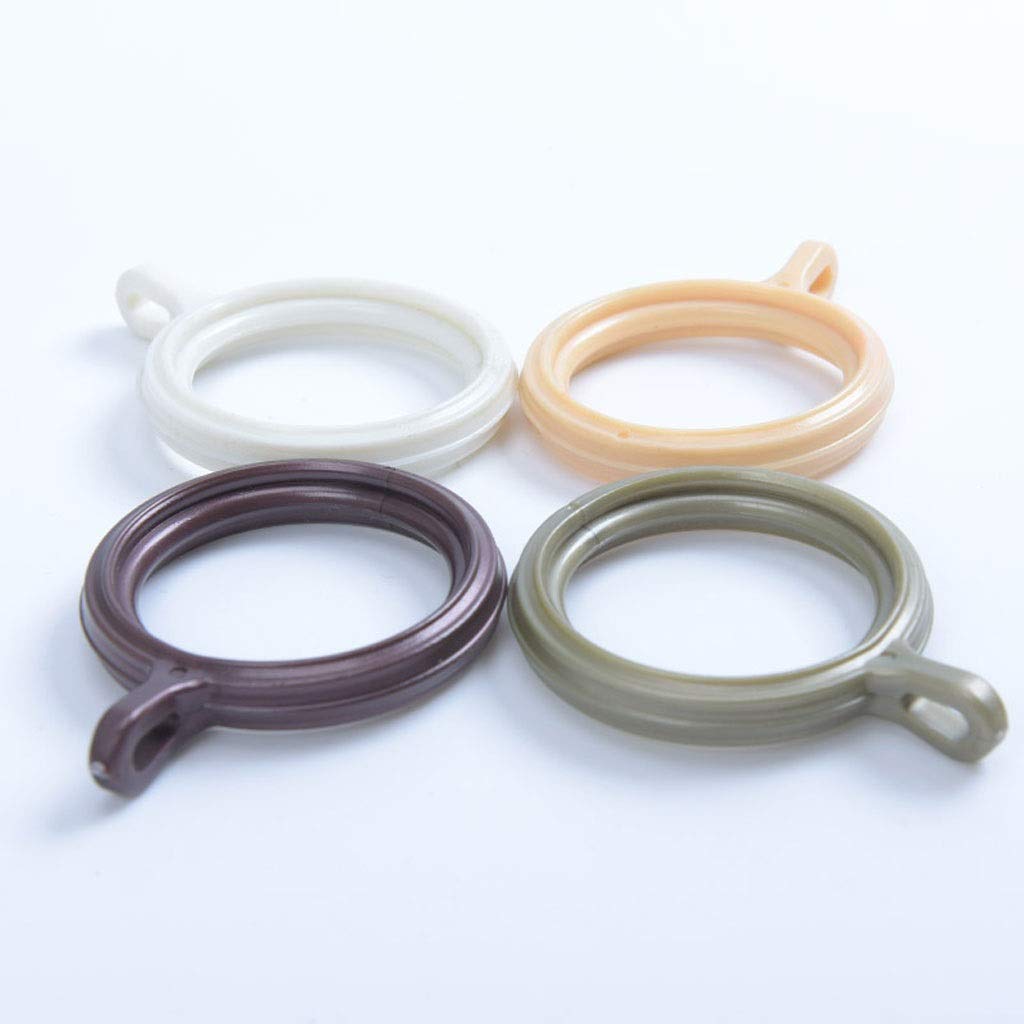 Anelli per Tende 15 Pezzi Anelli per Tende con Occhiello Anelli da 1,3 Pollici, Anelli circolari in plastica per Tende da Doccia (Colore: Beige) (Bronzo) (Bronzo)