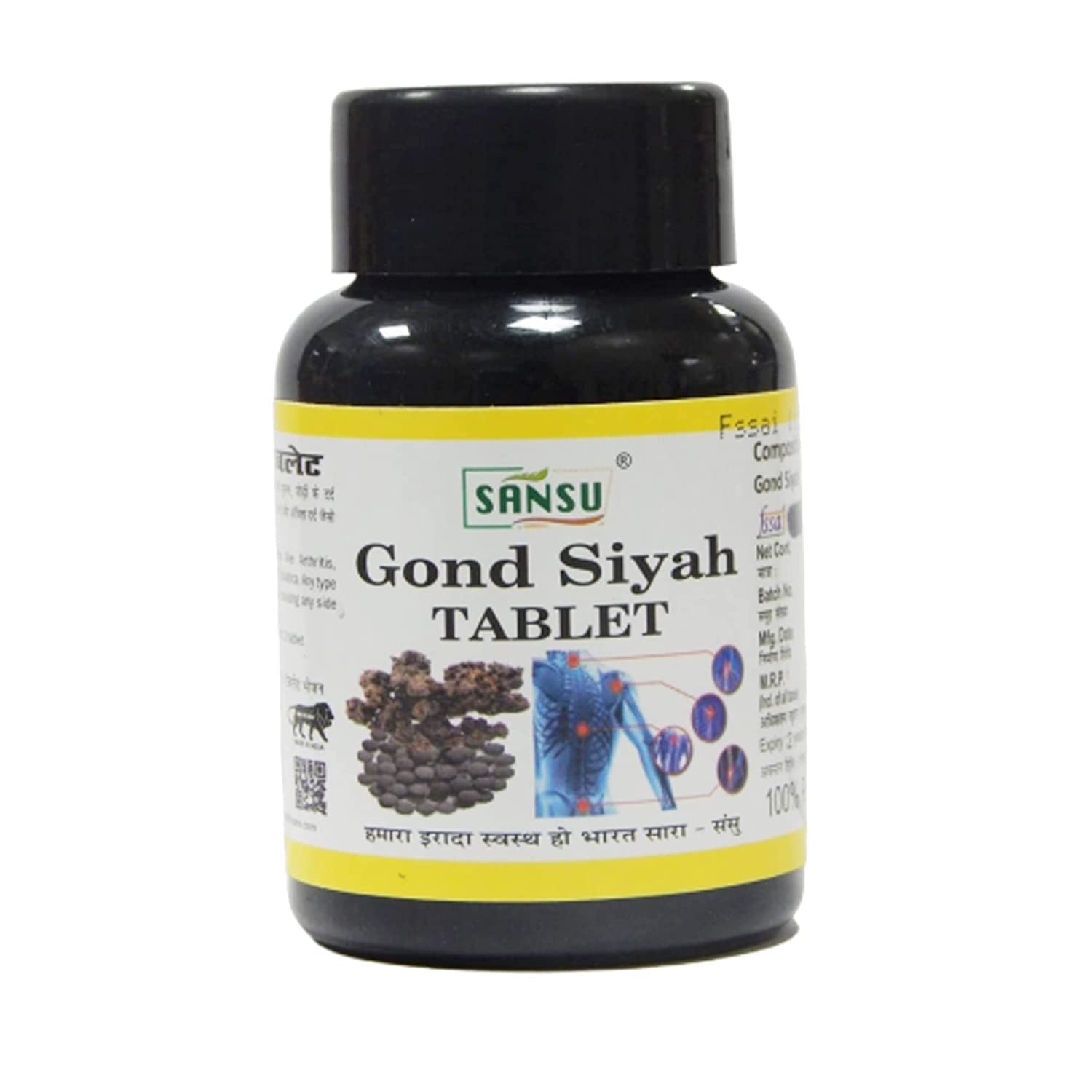 Sansu Gond Siyah Tablet Herbal Supplement (60 Tablets) for Stamina, Strength & Vitality Support, Ayurvedic Energy Booster for Joint, Bone & Overall Wellness-image-23