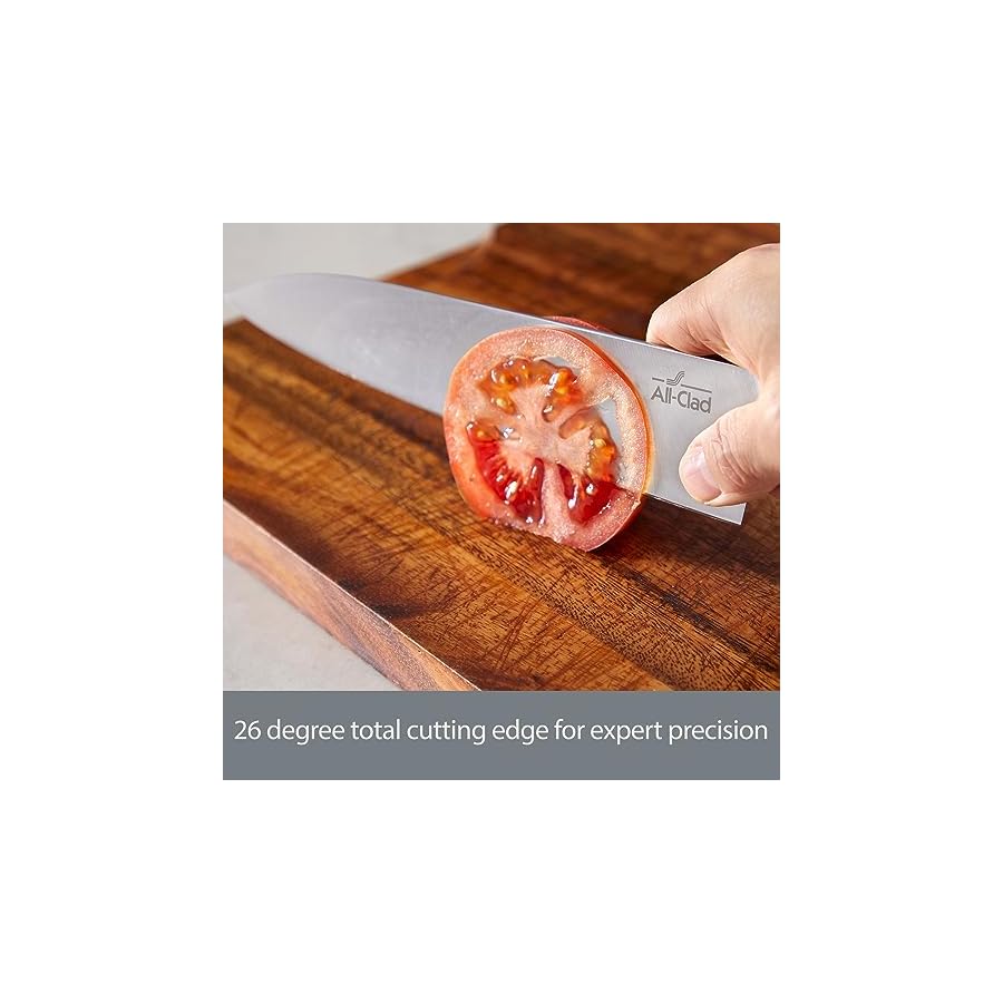 All-Clad-Forged-German-Stainless-Steel-Knife-Set-and-Acacia-Wood-Block-7-Piece-Fully-Forged-Expert-Precision-Home-Knife-Set-Cookware-Knife-Block-Set-Kitchen-Knives-Ultra-Sharp-Kitchen-Utensils All-Clad Forged German Stainless Steel Knife Set and Acacia Wood Block 7 Piece, Fully Forged, Expert Precision, Home Knife Set, Cookware Knife Block Set, Kitchen Knives, Ultra Sharp, Kitchen Utensils