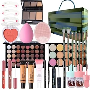 Travel Makeup Kit,Girl Makeup Kit for Girls Ages 8-12,Kids Makeup Sets for Girls 5-8,Makeup Kit for Girls,Makeup Sets For Women Full Kit,Makeup Set for Kids,Suitable for Beginners,Teens