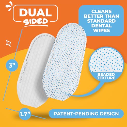 Dog & Cat Teeth Cleaning Wipes - Dental Finger Wipes for Cats & Dogs - Pet Toothbrush & Tooth Brushing Kit - Effective Teeth Cleaner (Unscented) - Image 4