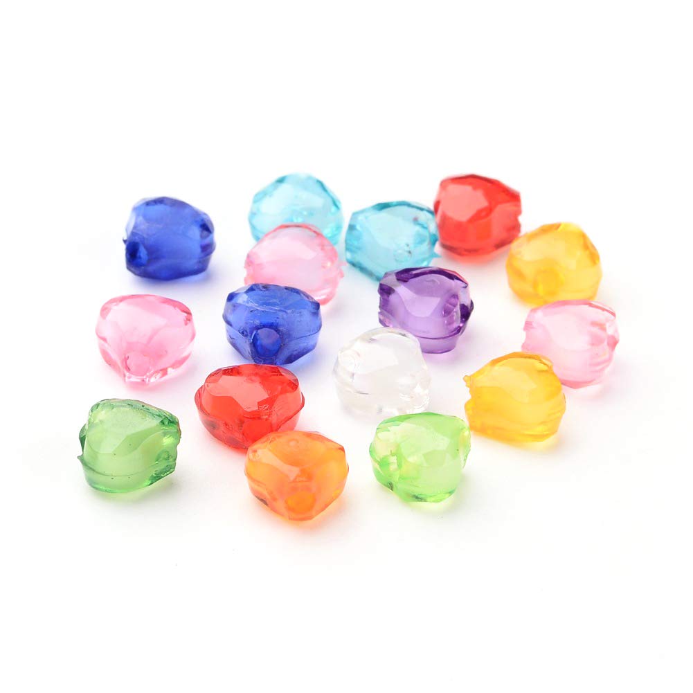 Acheter Perles D'amour En Forme De Cœur En Acrylique, Couleur Bonbon, 17mm, 10 Pièces, Perles D'espacement En Vrac, Accessoires De Bricolage Pour La Fabrication De Bijoux