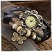 Sangles en Cuir Tressées Femmes Charm Bracelet Bracelet Montres Business Casual Montre Montre Amitié Cadeau pour Noël