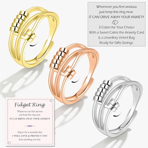Bague anti-anxiété pour calmer le stress et apaiser les tensions au quotidien