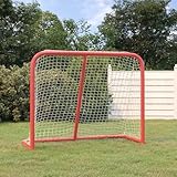 Mengtu Mobili - Puerta de hockey roja y blanca, 183 x 71 x 122 cm, de poliéster, muebles para casa, interior, exterior, salón, dormitorio, decoración de muebles de dormitorio