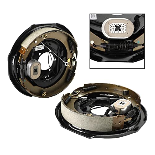 Mad Hornets Electric Trailer Brake Kit For Safe Towing,Electric Trailer Brake Kit -Self-Adjusting-12"-Left/Right Hand Assemblies 5.2K-7K #TOP2